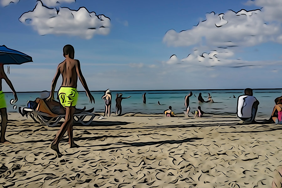 Playa, photo effect in camera